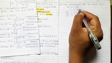 2.19 Numerical #1 on Knuckle Joint Part I _ University Exam May 2019 _Machine Design I