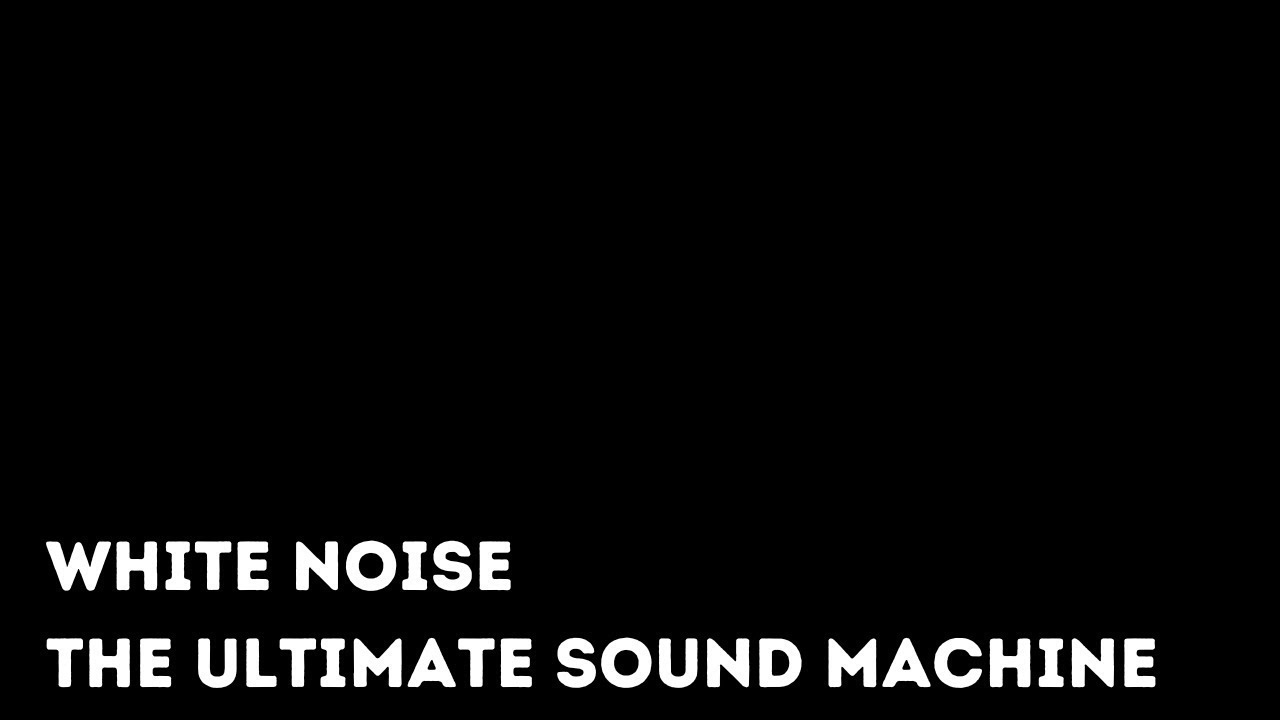 Black Screen White Noise: Block Out Distractions and Sleep Better - YouTube