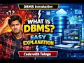 DBMS Introduction in Telugu | What is Data, Database &amp; DBMS | Unit 1 for Beginners