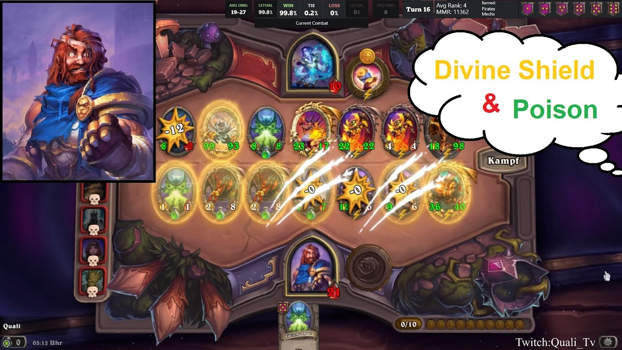 George & Divine Shield Poison - Hearthstone Battlegrounds