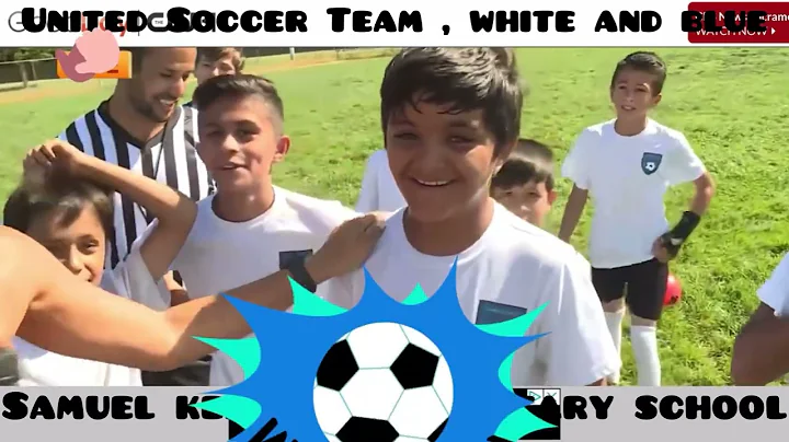 United Soccer Team Blue and white Samuel Kennedy E...