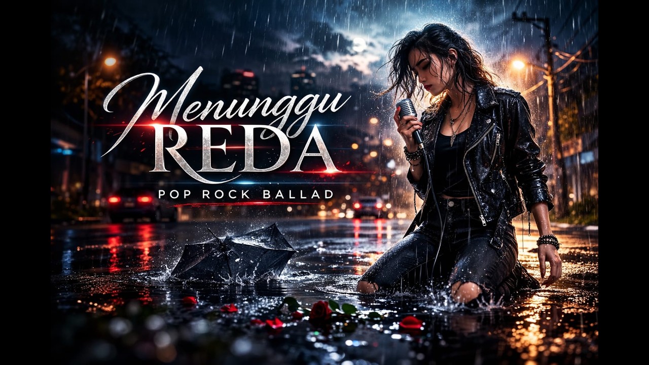 Menunggu Reda | Pop Rock Balada Indonesia | Lagu AI Generated | Lagu Rock Cewek
