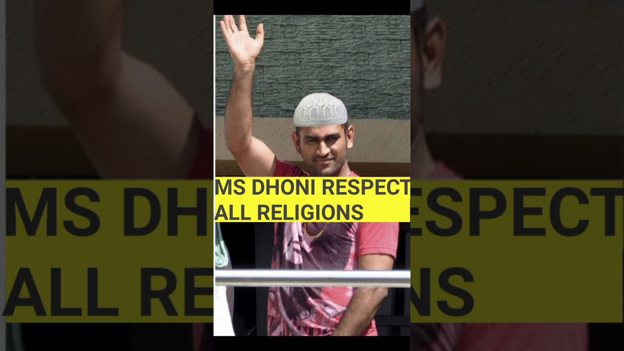 MS Dhoni respect 🔥 All religions 💯 