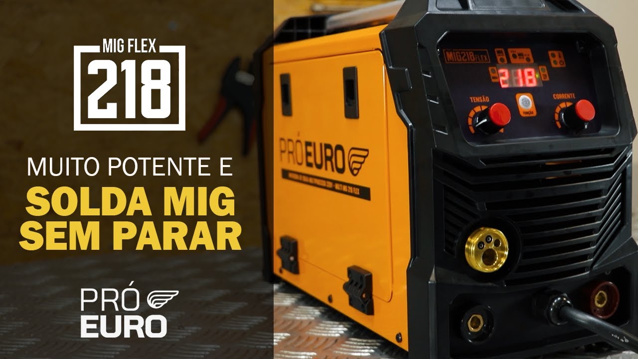 Veja a completa máquina de solda MIG FLEX 218 da Pró Euro! Ela é ...