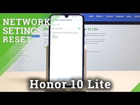 How to Reset Network Settings in Honor 10 Lite - Restore Default Settings