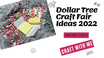 Craft With Me - Craft Fair Ideas - Mini Post It Notes - Super Easy - Mass Make Craft Fair Idea