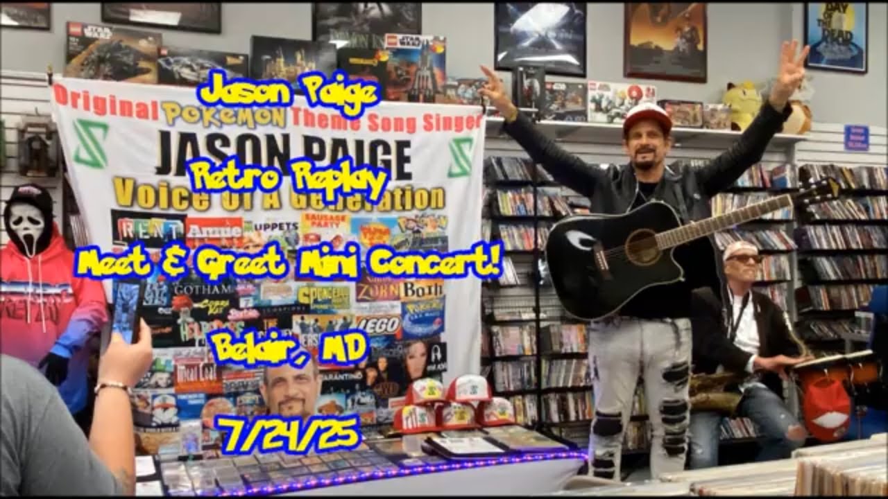Jason Paige A Voice Of A Generation! Retro Replay Meet & Greet Concert! Bel Air, MD 7/24/25 POKEMON