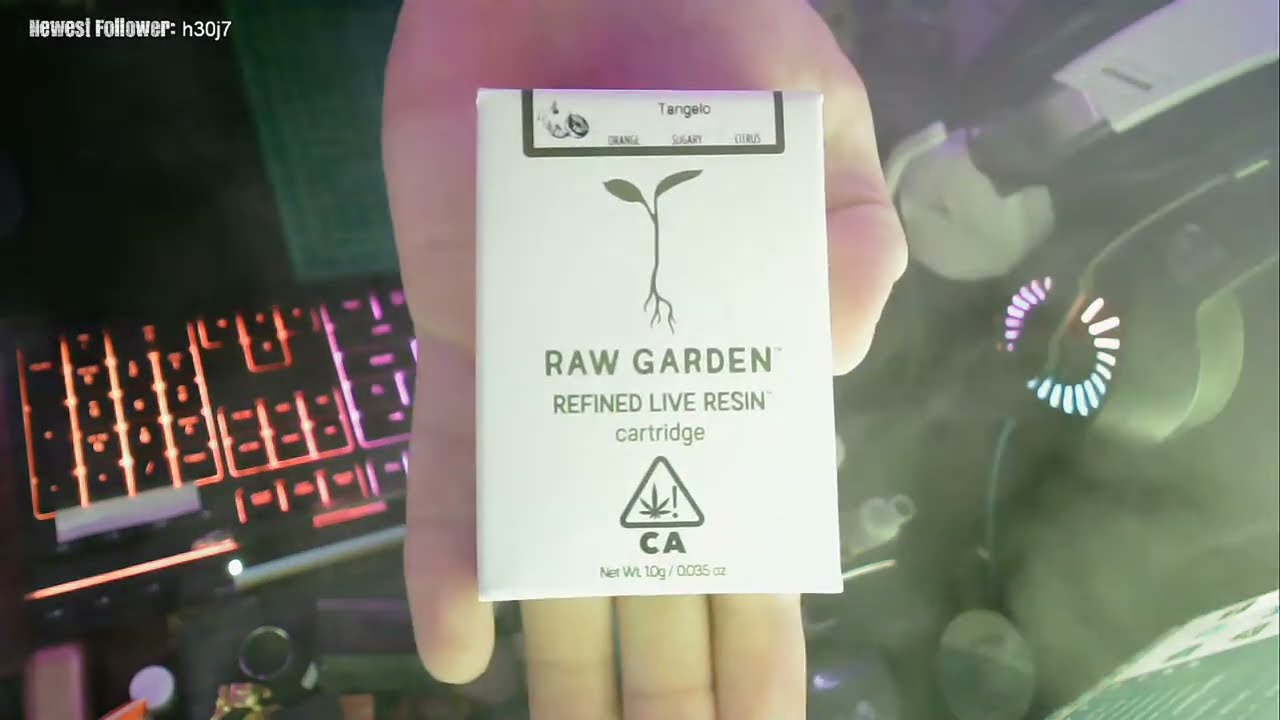 🌿 Opening Raw Garden Tangelo LR 1g Vape 👀 Hand Cam . Clouds ✔️