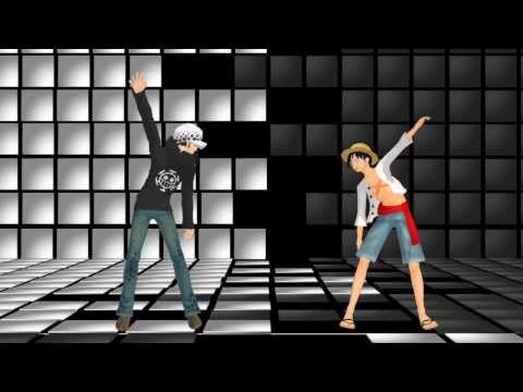 【MMDワンピ】ローとルフィでBad Apple!!