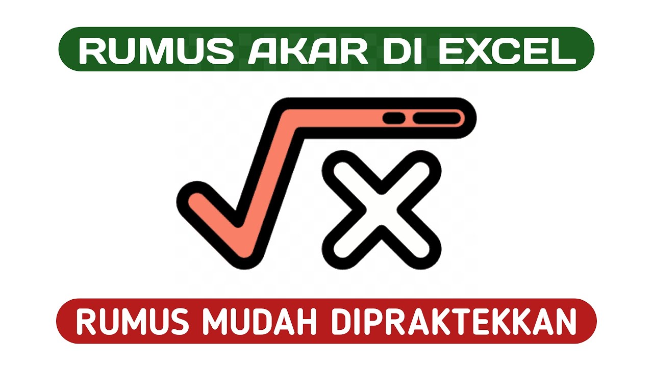 Cara Buat Rumus Akar Di Excel YouTube Cara buat rumus akar di excel youtube