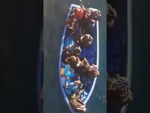 سفينة برج أرزيو تنقد مجموعة من الحراقة في عرض البحر 