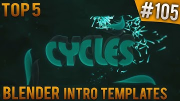 TOP 5 Blender intro templates #105 (Free download)