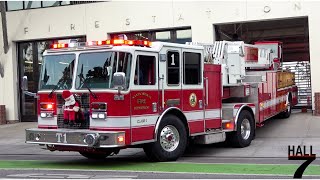 Santa Monica Fire Department - Truck 1 & Rescue Utility 1 Responding