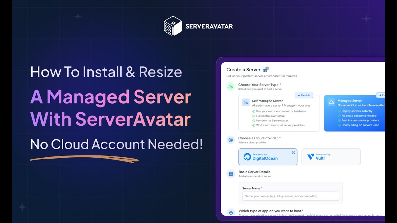 How to Deploy & Resize a Managed Server | No Cloud Account Needed ...