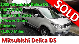 Sold 08 Mitsubishi Delica D5 2 4i 2 4 Wd 71 000 Miles Youtube