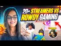 20 + Streamers VS Rowdy Gaming🔥|| Fastest 1v4 Clutches in Conqueror Lobby 🥵|| BGMI