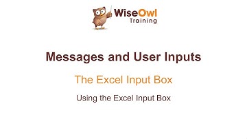 Excel VBA Online Course - 5.4.1 Using the Excel Input Box