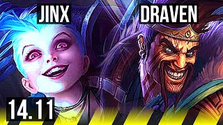 JINX & Thresh vs DRAVEN & Blitzcrank (ADC) | 9/2/8, 900+ games | EUW Master | 14.11