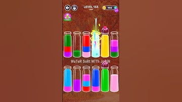 WaterSort Game || Level-133 || WaTeR SoRt WiTh JoBiN ||#watersort #puzzle #gameplay