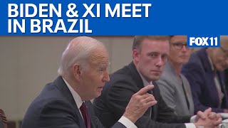 Biden meets with Xi for the last time
