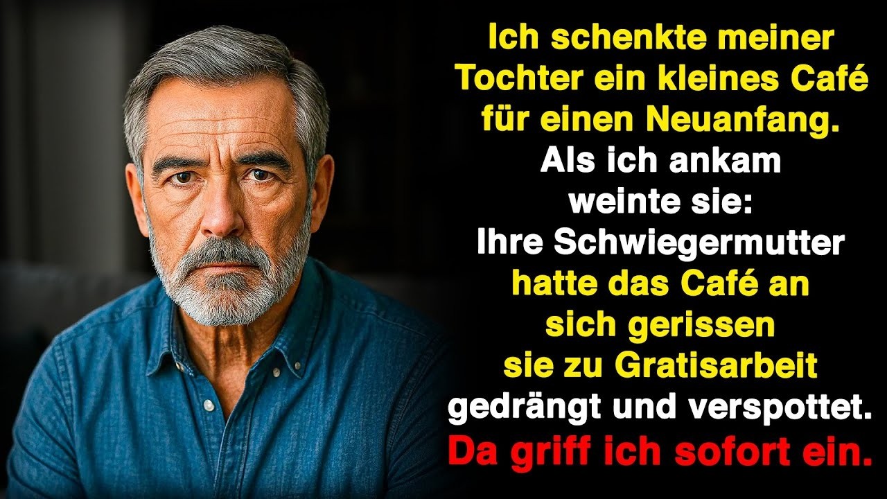 Ich schenkte meiner Tochter ein kleines Café, damit sie ein neues Leben beginnen konnte. Doch als ich sie besuchte, kniete sie auf dem Boden und schrubbte mit einer Zahnbürste die Toilettenfugen,...