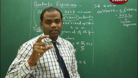 Quadratic Expressions I Intermediate II Year-Maths-IIA | AP & TS Syllabus | Live Video| | Live Video