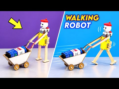 Diy Walking robot , how to make robot at home , Best school project