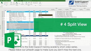 Split View - MSP quick tip # 4 Ms Project Show Or Hide A Split View