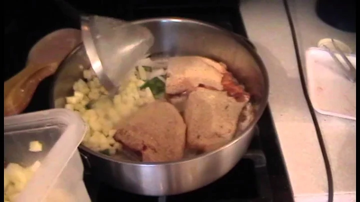 pork chops encrusted with corn meal and caraway