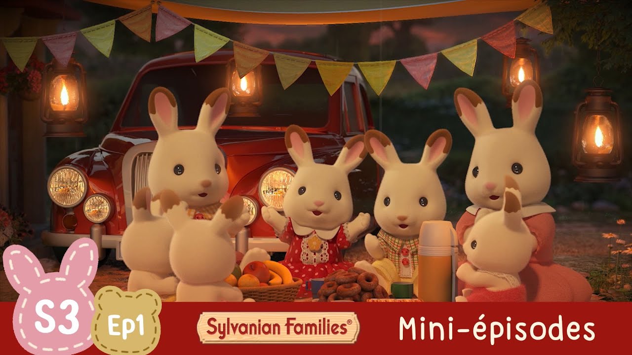 FAMILLE LAPIN CHOCOLAT SYLVANIAN