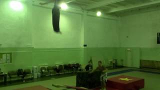 triple pike to board training teeterboard