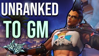 UNRANKED TO GM JUNKERQUEEN + GENJI DUO | PLAT TO MASTERS | PART 1