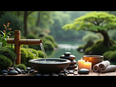 Calm Piano + Gentle Water Ambience | Study, Sleep & Meditation