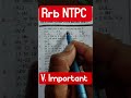 Rrb NTPC PYQ #ntpcstaticgk #ssc #motivation #study #gk #ntpc