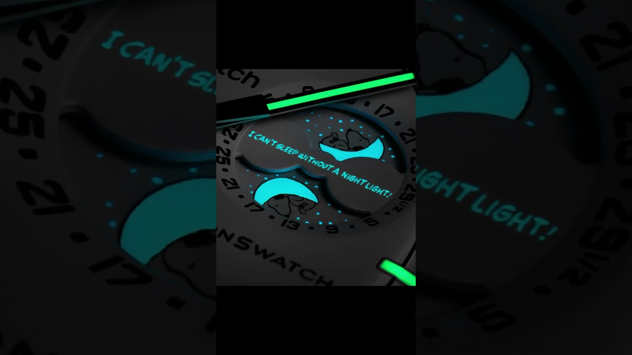 Omega X Swatch Moonswatch Snoopy. Mission to the Moonphase. 