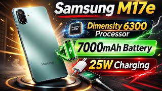 Samsung Galaxy M17e 5G Launched | Dimensity 6300 Processor | 6000Mah Battery 🔥🔋