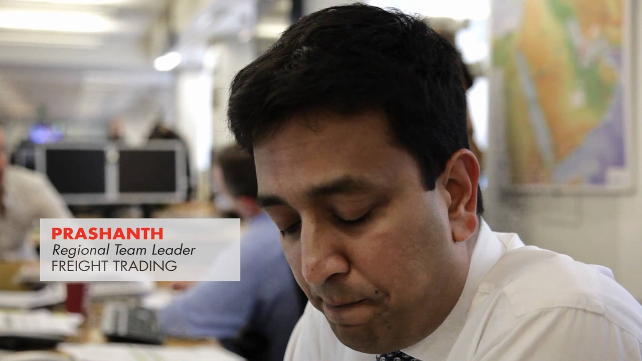 Shell Trading Prashanth, Global Crude Freight Trading Manager Shell