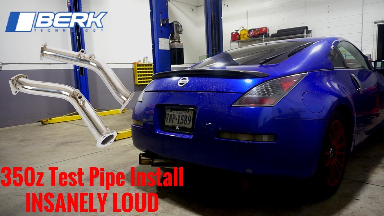 [EP19] MAKING THE 350Z INSANELY LOUD // 350Z TEST PIPES INSTALL YouTube