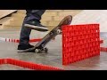 INSANE Domino Obstacle Course through a Skatepark! (ft. Braille Skateboarding)