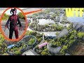 you won't believe what my drone caught in this abandoned amusement park!! (killer clown sighting)