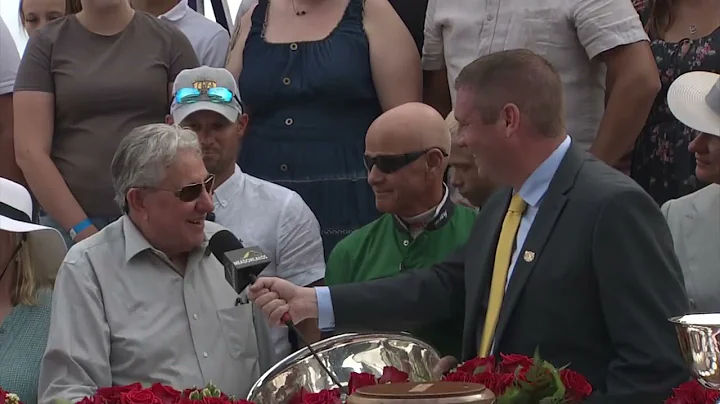 August 2, 2025 - Hambletonian 100 - Trophy Presentation and Interview with Winning Connections