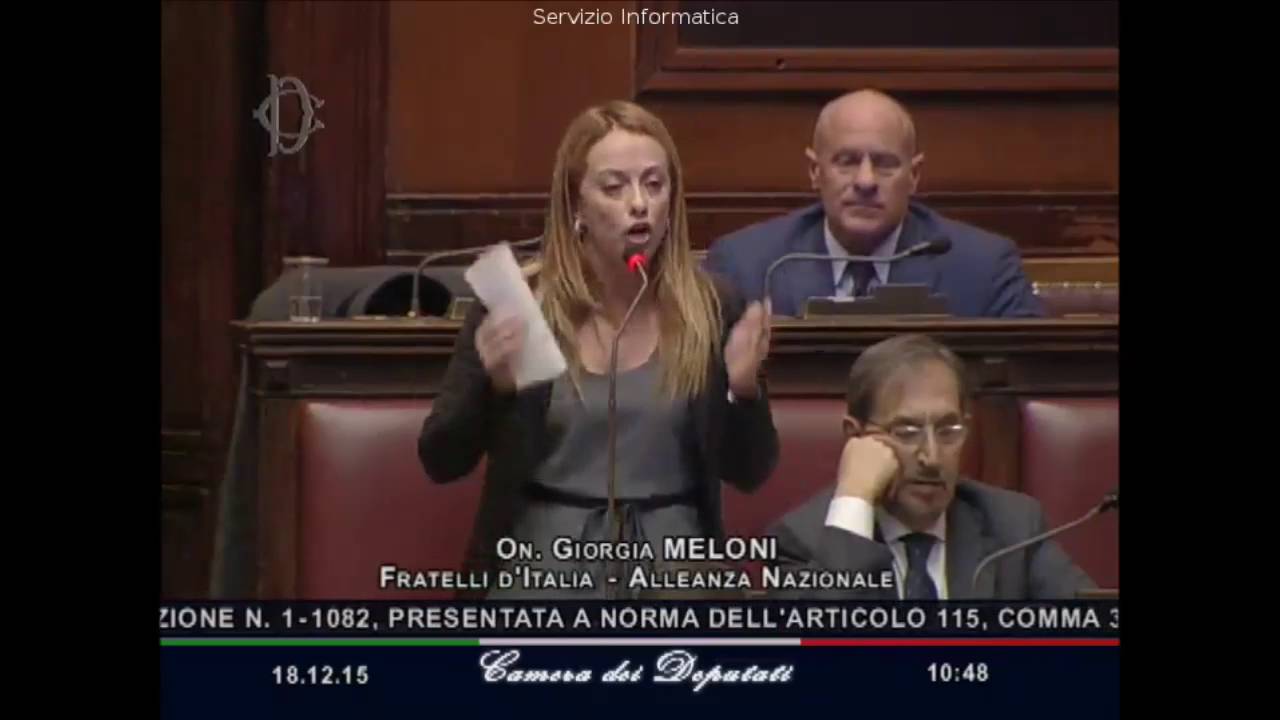 Meloni: Governo Renzi vergognoso comitato d'affari che difende banche e lobby