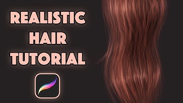 Draw Realistic Hair in Procreate | Procreate Tutorial For Beginners