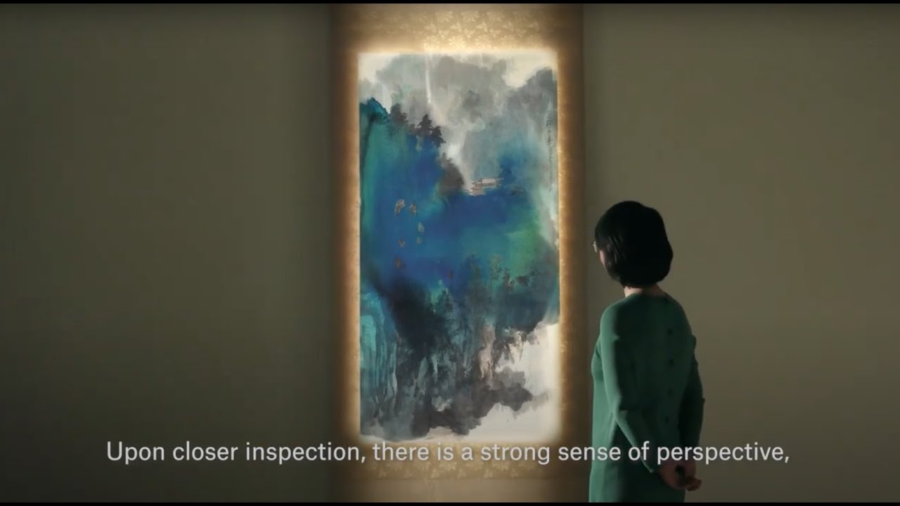Zhang Daqian, 'Temple by the Waterfall' | Christie's Inc