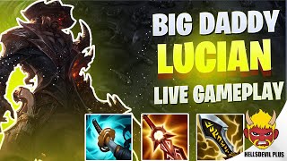 BIG DADDY LUCIAN HARDCARRYING! - Wild Rift HellsDevil Plus Gameplay