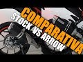Ktm Duke 125 2017 Stock Exhaust vs Arrow Thunder