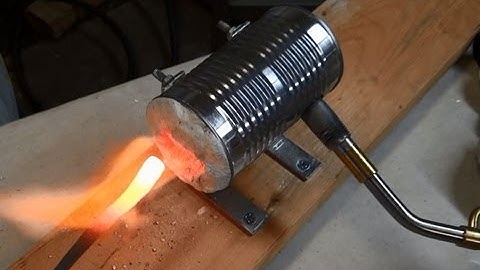 Home Made Soup Can Forge - 2000+ degrees - Make your Own Tools