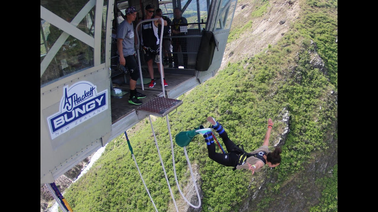 Felicity Morris Bungy Jump in New Zealand November 2014 YouTube