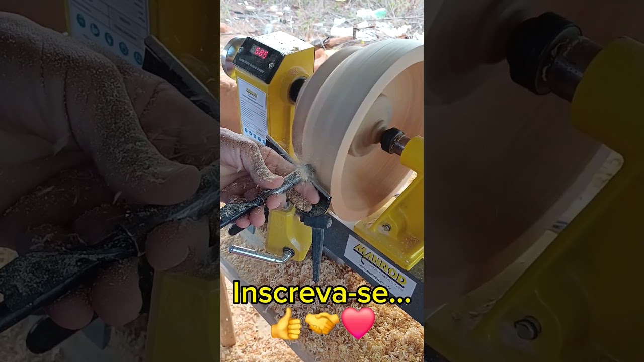 Torno Manrod mr1218A //     como fazer uma tigela de madeira...