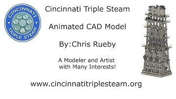 R.D. Wood Triple Expansion Engine Flyover And Motion by Chris Rueby